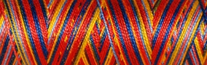 Venne Cotton Nm 40/2 mercerized multi-color mini spool nr. 8-3360 circus " - per 6"