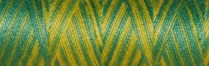 Venne katoen Nm 40/2 gemerc. multi-kleur mini spoel nr. 8-3055 groen " - per 6"