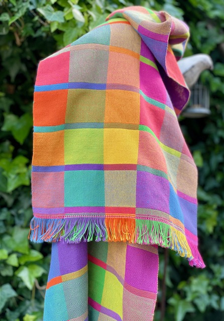Organic Yarn Weaving kit shawl Aspen - 4 shaft pattern (2 pieces)