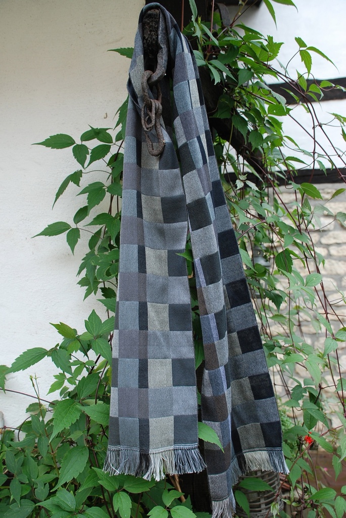 Weaving kit shawl  Amsterdam grey - 4 shaft pattern 