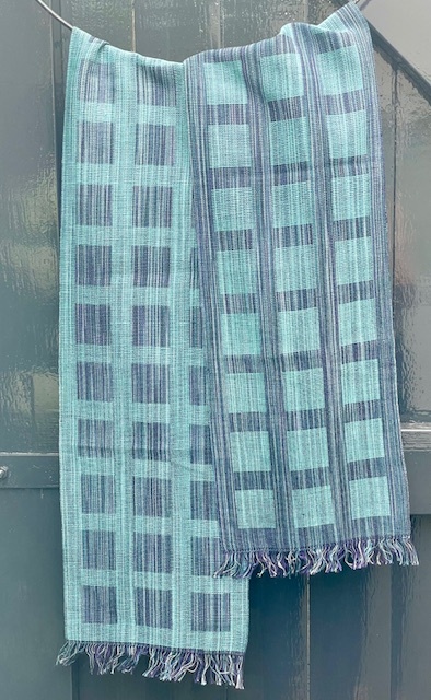 Weaving kit - Shawl Hamar midi - 4 shaft pattern - Mint