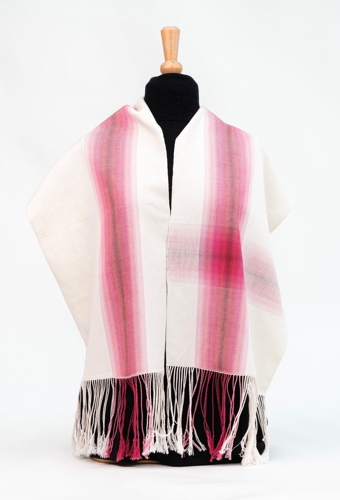 Weaving kit scarf "Jon" - 4 shafts - Natural/pink