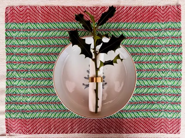 Weefpakket Weihnachts Tischsets (8 Schäfte/4 Tritten)