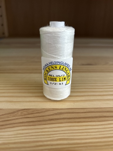 [B-352-1000-1] Bockens 100%  Linnen Nel 35/2 1/2 Bleached  25 gr tube