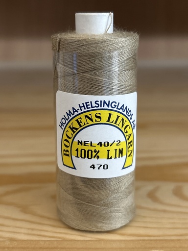[B-402-470-1] Bockens 100%  Leinen Nel 40/2,  Farbe 470, 25 g Spule