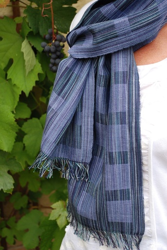 [WP-0080] Weaving kit shawl Hamar midi - 4 shaft pattern - Lila