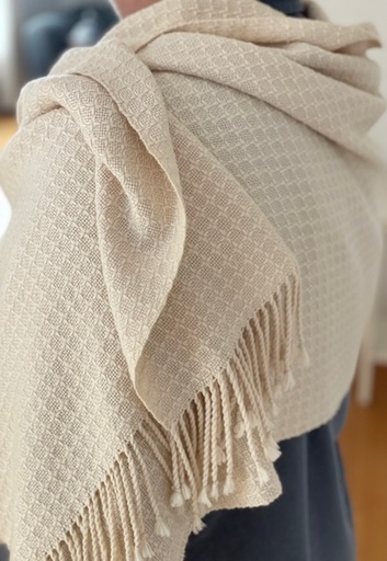 [WP-0135] Weaving kit shawl 'SAND'  No. 0135, 8 shafts
