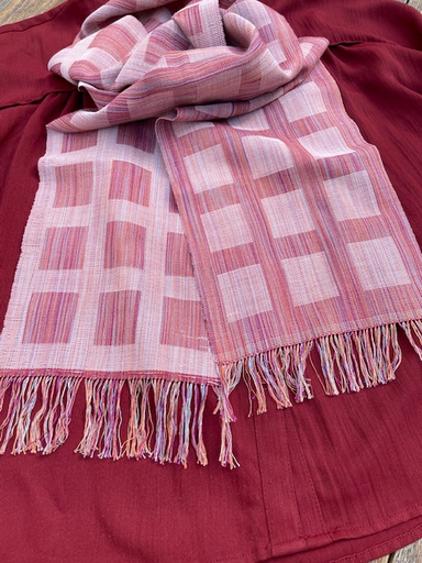 [V01-WP18] Webpaket Schal Hamar Blush - 4 schäfte/6 tritten