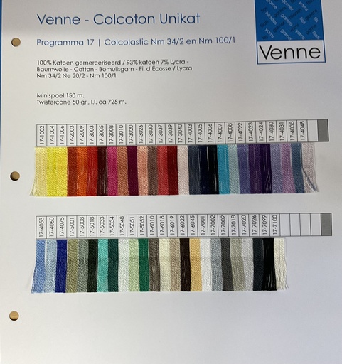 [V-17] Venne Staalkaart Colcolastic programma 17
